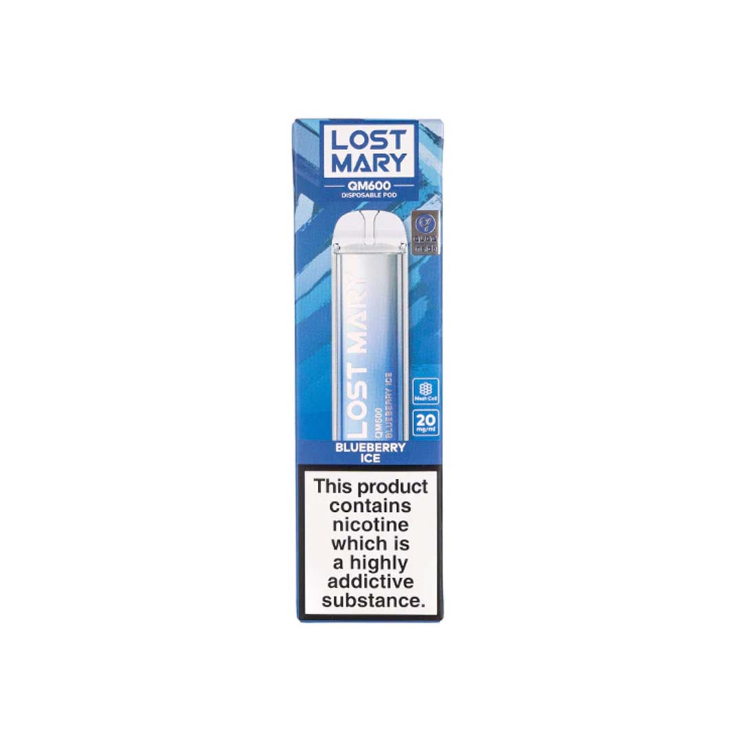Lost Mary QM600 Disposable Vape – blueberry ice